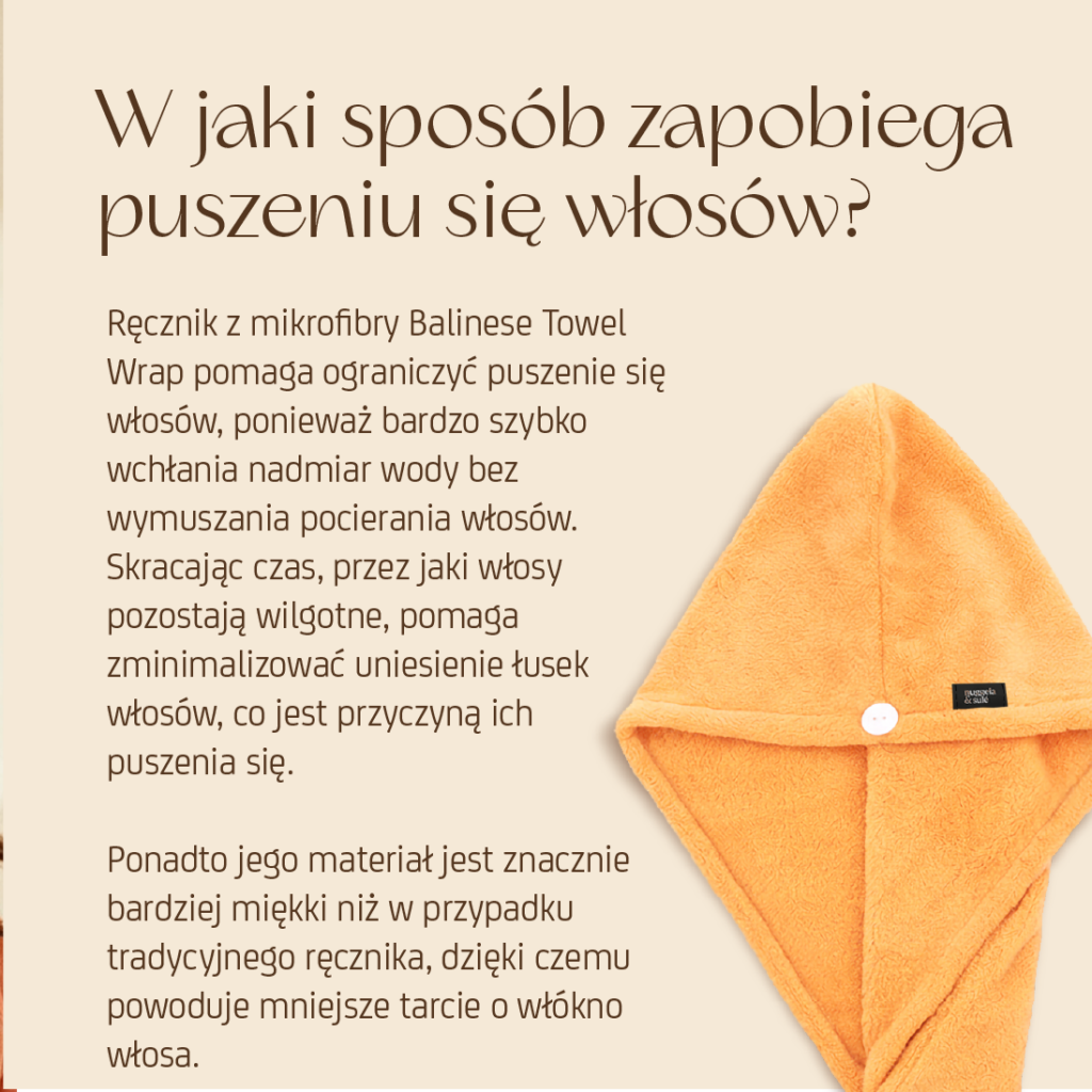 Balinese ręcznik do włosów