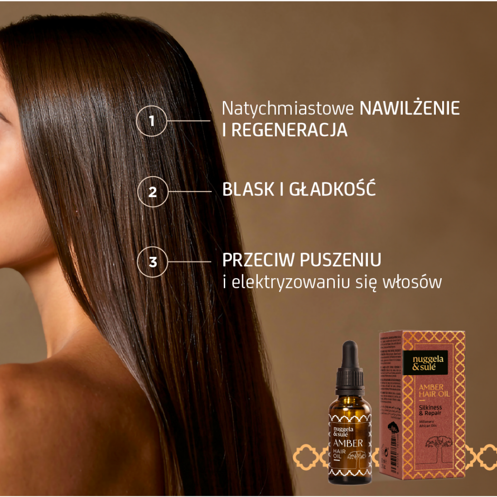 Amber olejek do włosów