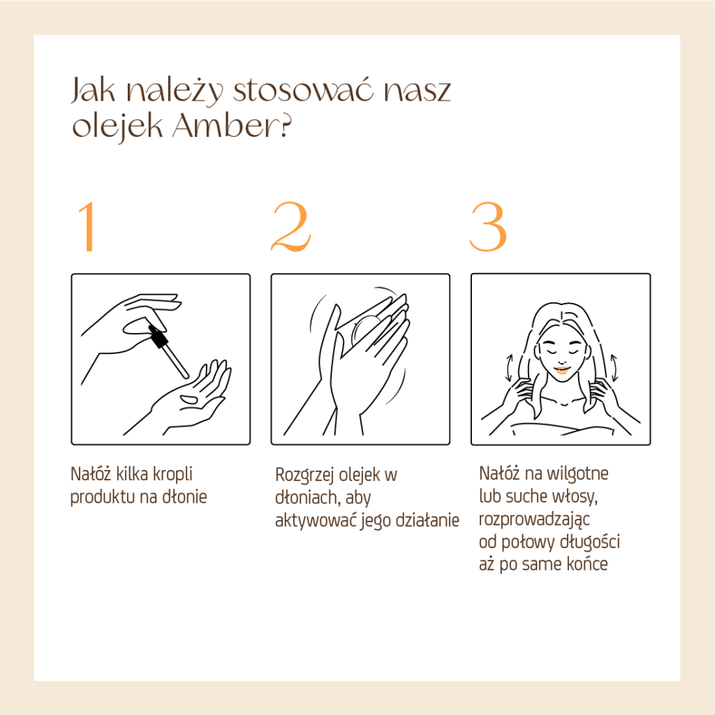 Amber olejek do włosów
